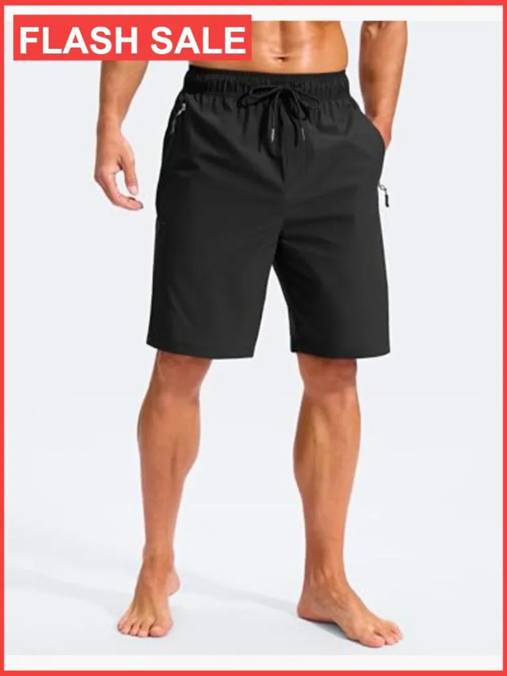 Men's Quick Dry Board Shorts with Zip Pockets UPF 50